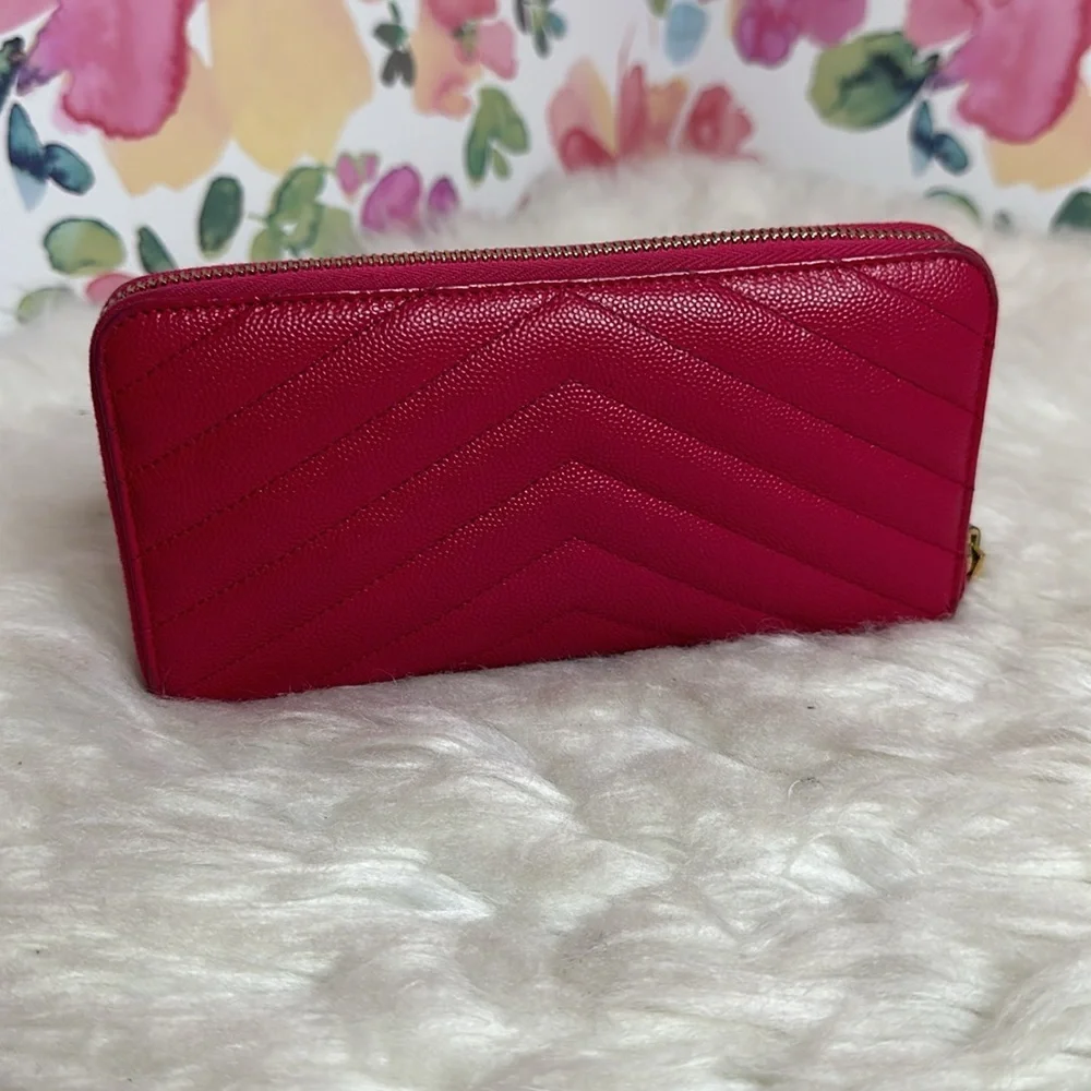 💯Authentic YSL Round Zipped Long Wallet 🍀 - Picture 6 of 16